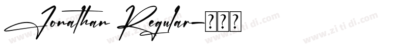 Jonathan Regular字体转换